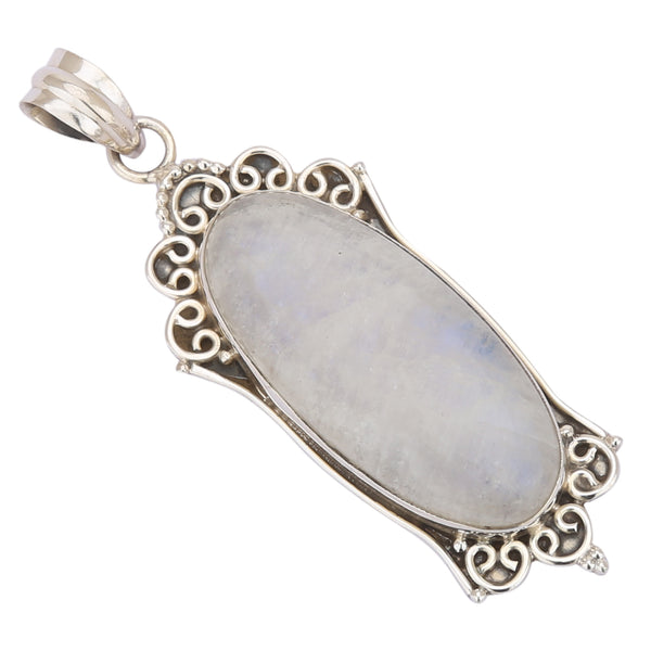 Buy natural Rainbow Moonstone 925 Silver Turtle Shell Pendant - style 1