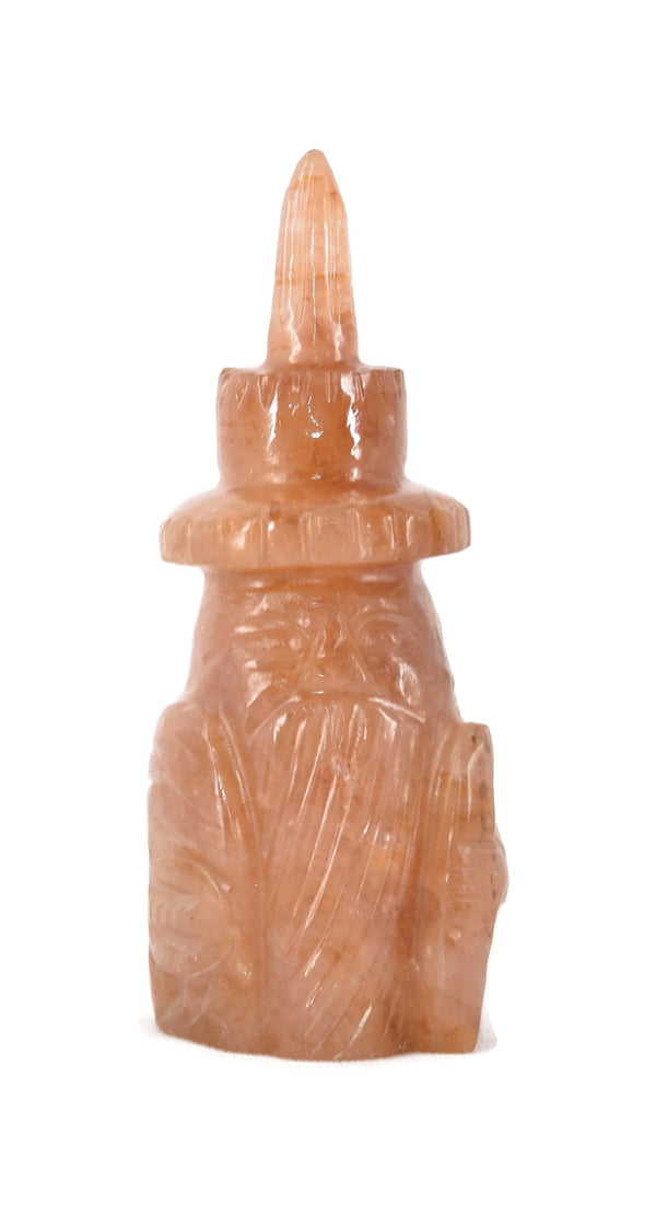 Red Aventurine Wizard Statue 4.5 Inches - Healing Crystals India
