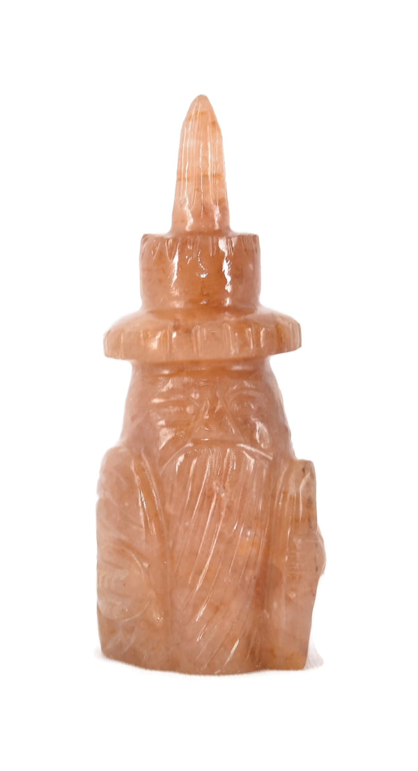 Red Aventurine Wizard Statue 4.5 Inches - Healing Crystals India