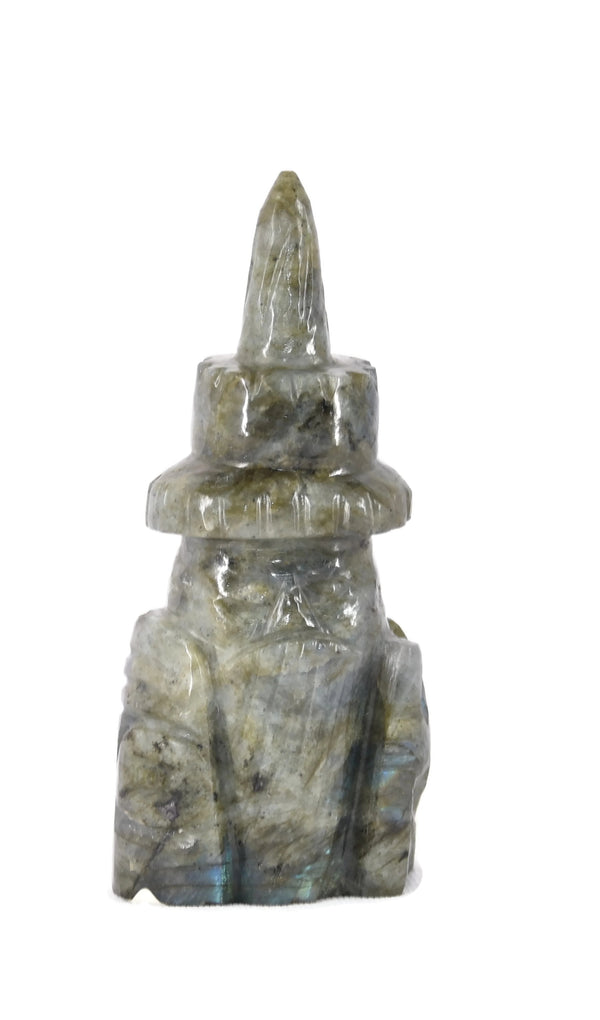 Labradorite Wizard Statue 4.5 Inches - Healing Crystals India