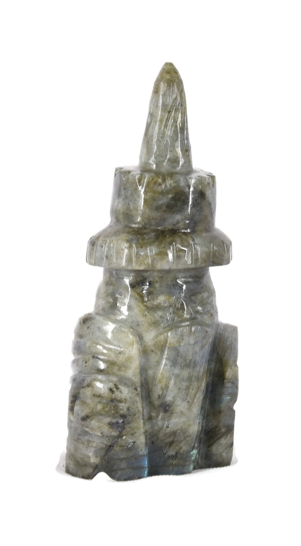 Labradorite Wizard Statue 4.5 Inches - Healing Crystals India