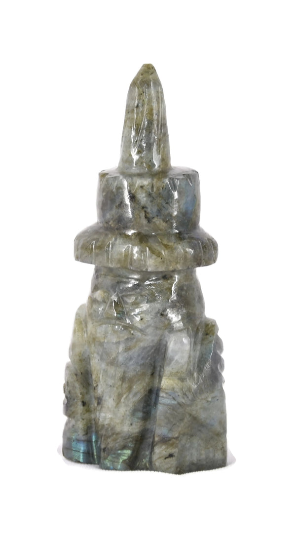 Labradorite Wizard Statue 4.5 Inches - Healing Crystals India