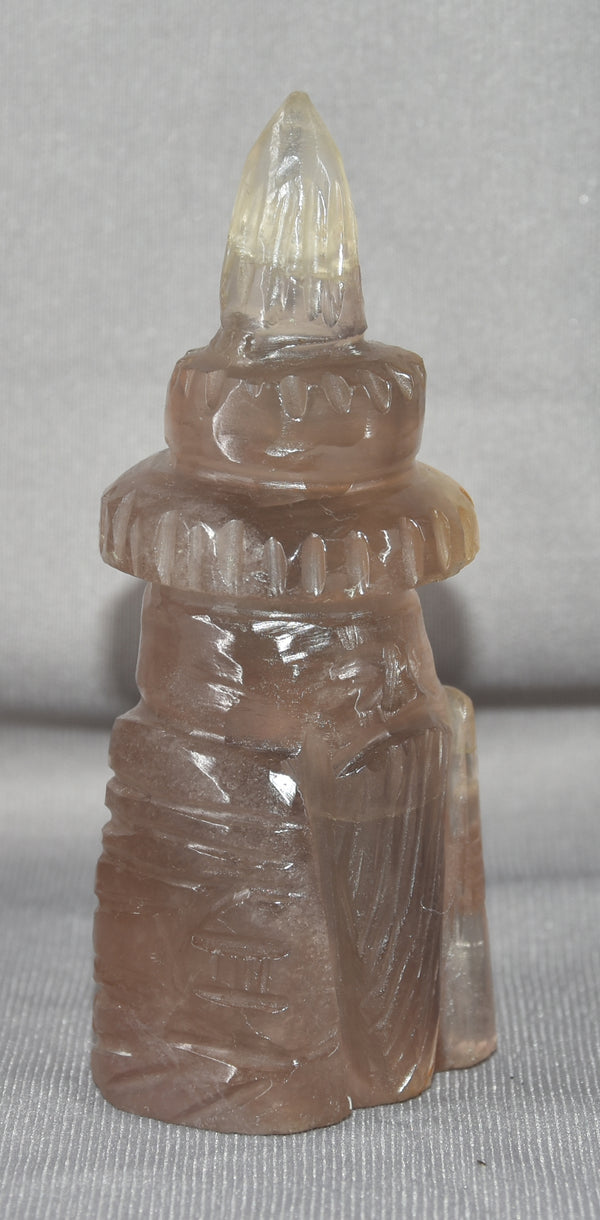 Smoky Quartz Wizard Statue 4.5 Inches - Healing Crystals India