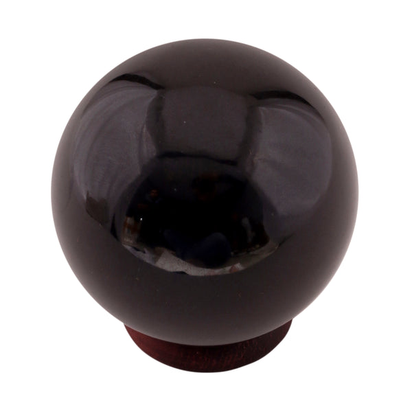 Black Agate Sphere 40-50 mm - Healing Crystals India