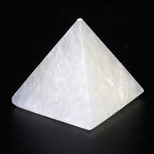 Buy natural White Selenite crystal Pyramid