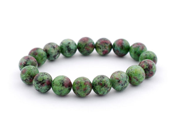 Ruby Zoisite Bracelet 10 mm - Healing Crystals India