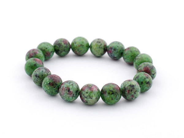 Ruby Zoisite Bracelet 10 mm - Healing Crystals India