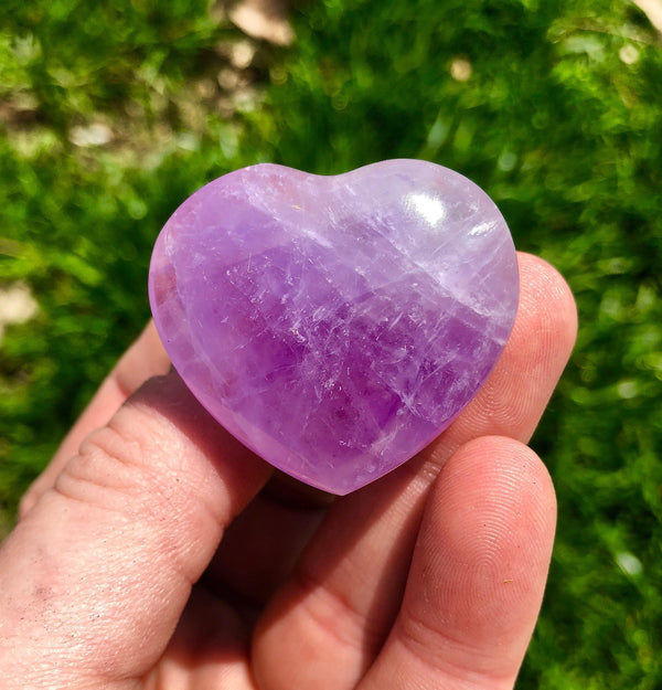 Amethyst Heart 1 inches - Healing Crystals India