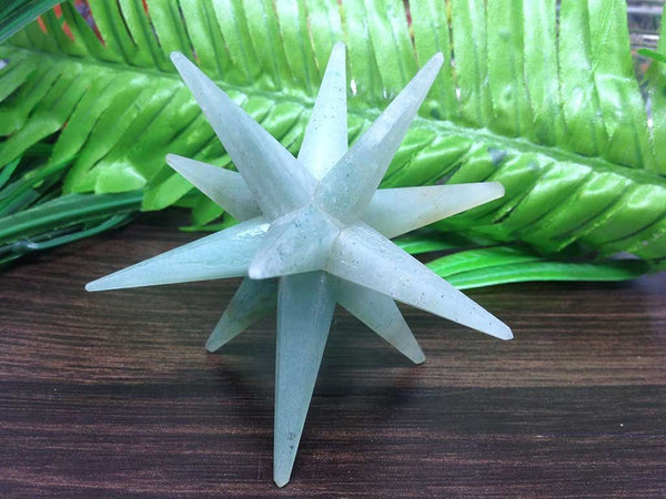 Green Aventurine 12 Point Merkaba - Healing Crystals India