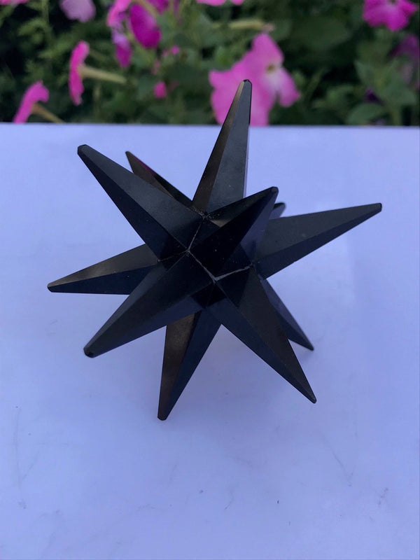 Buy Natural Black Obsidian 12 Pointed Merkaba