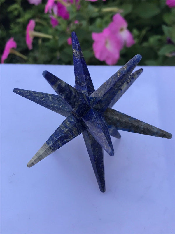 Buy Certified Lapis Lazuli 12 Point Merkaba Gemstone