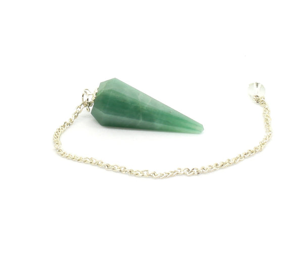 Buy Certified Green Aventurine 6 Faceted Pendulum