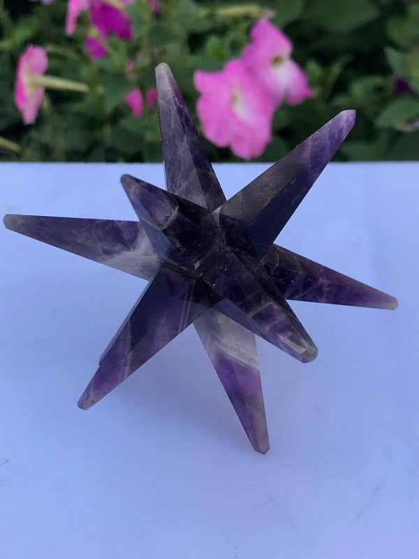 Amethyst 12 Point Merkaba - Healing Crystals India