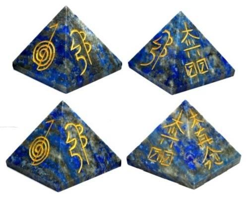 Buy Natural Lapis Lazuli Reiki Pyramid Gemstone