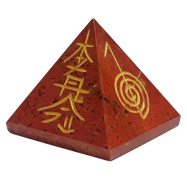Buy Certified Red Jasper Reiki Pyramid Gemstone