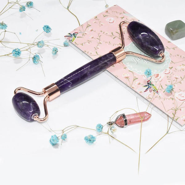 Amethyst Massage Roller 5 Inches - Healing Crystals India